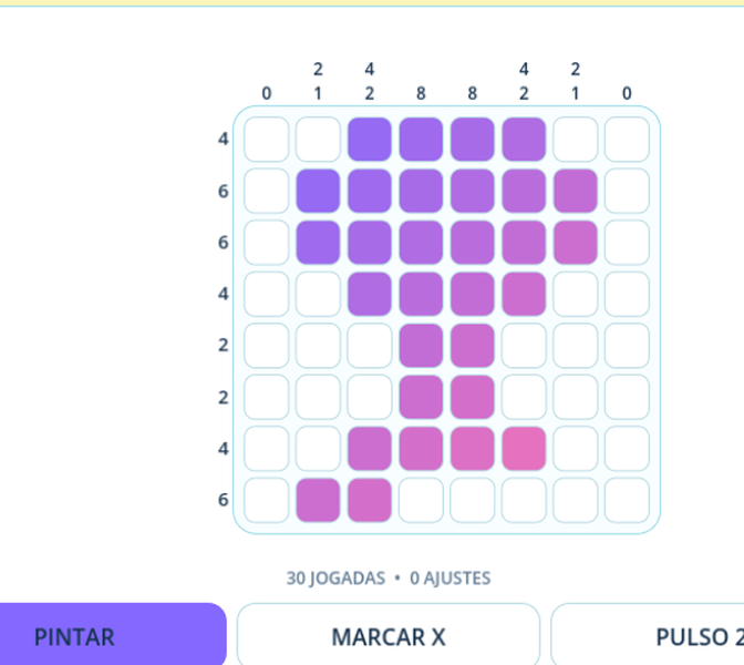 Gameplay de Pixel Secreto