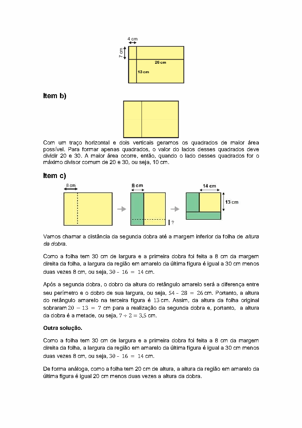 Reprodução da resolução 03, OBMEP 2015, nível 1, página 3