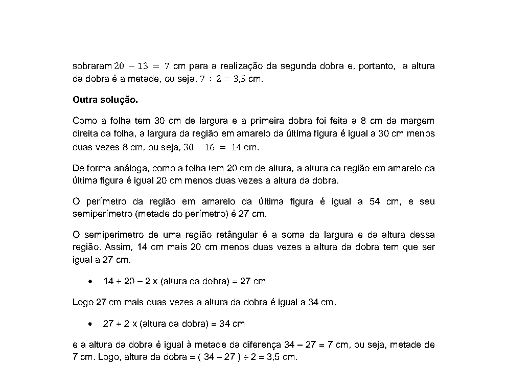 Reprodução da resolução 01, OBMEP 2015, nível 2, página 2