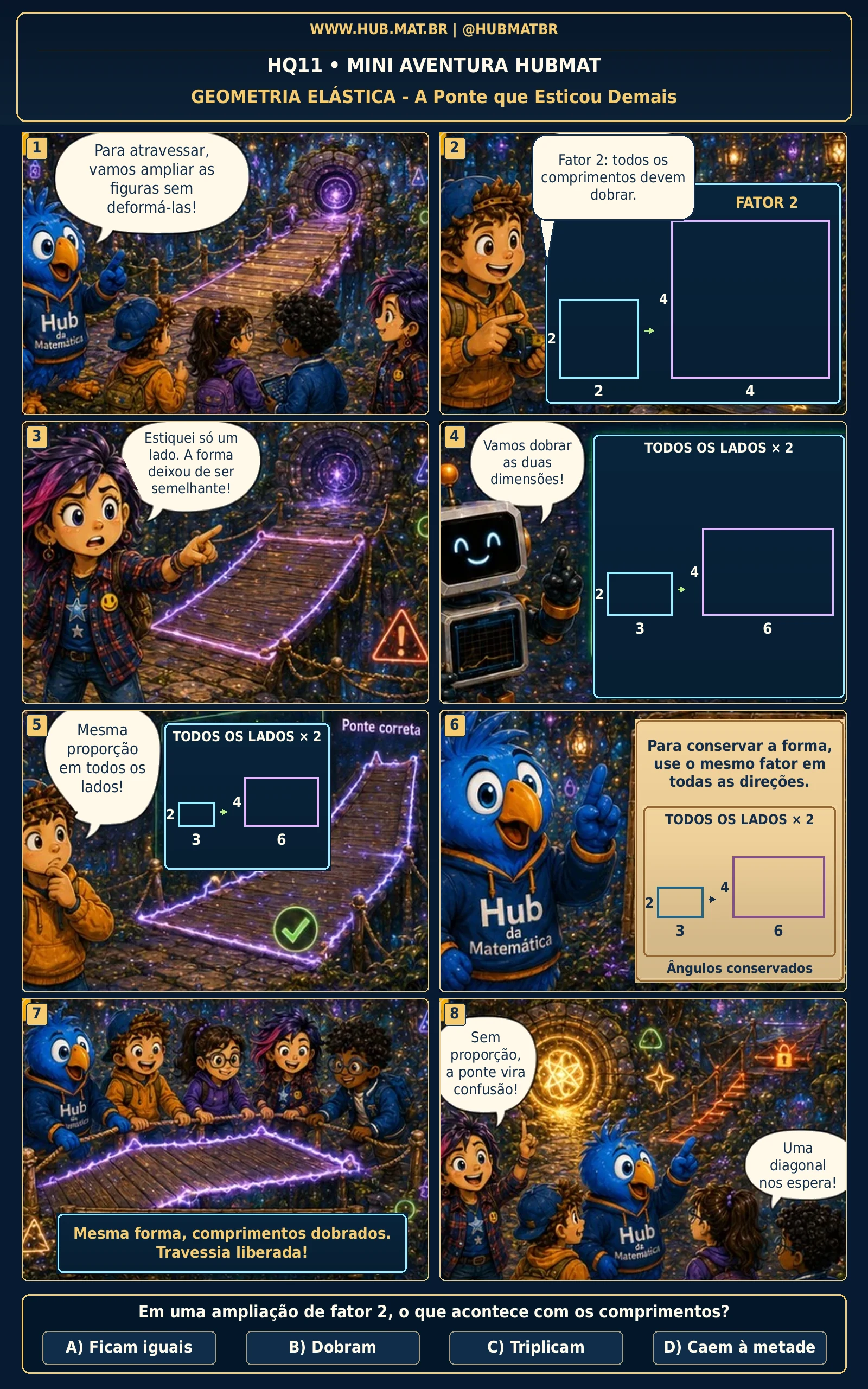 Mini Aventura 11 HUBMAT — Ampliação e Redução de Figuras