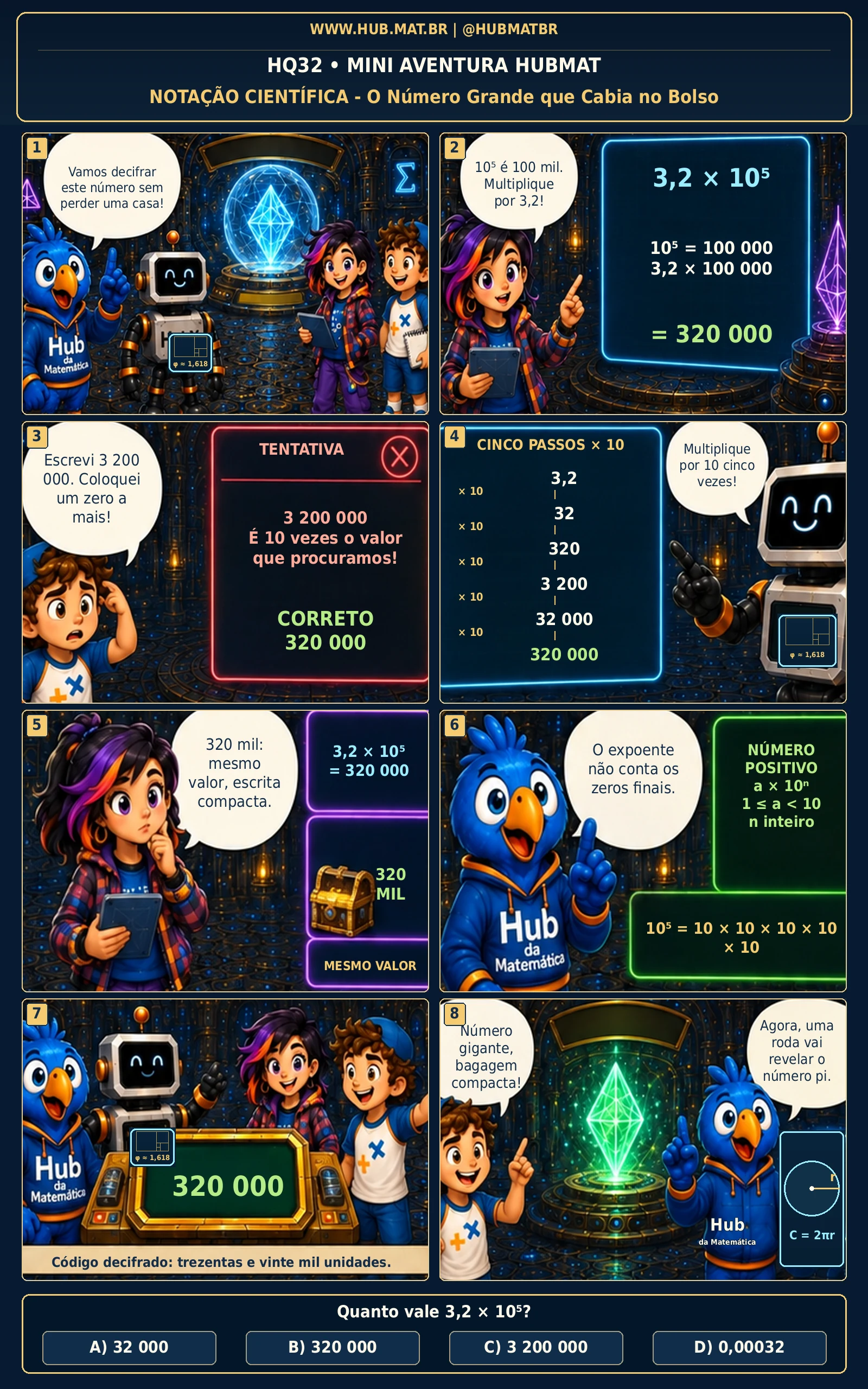 Mini Aventura 32 HUBMAT — Notação Científica