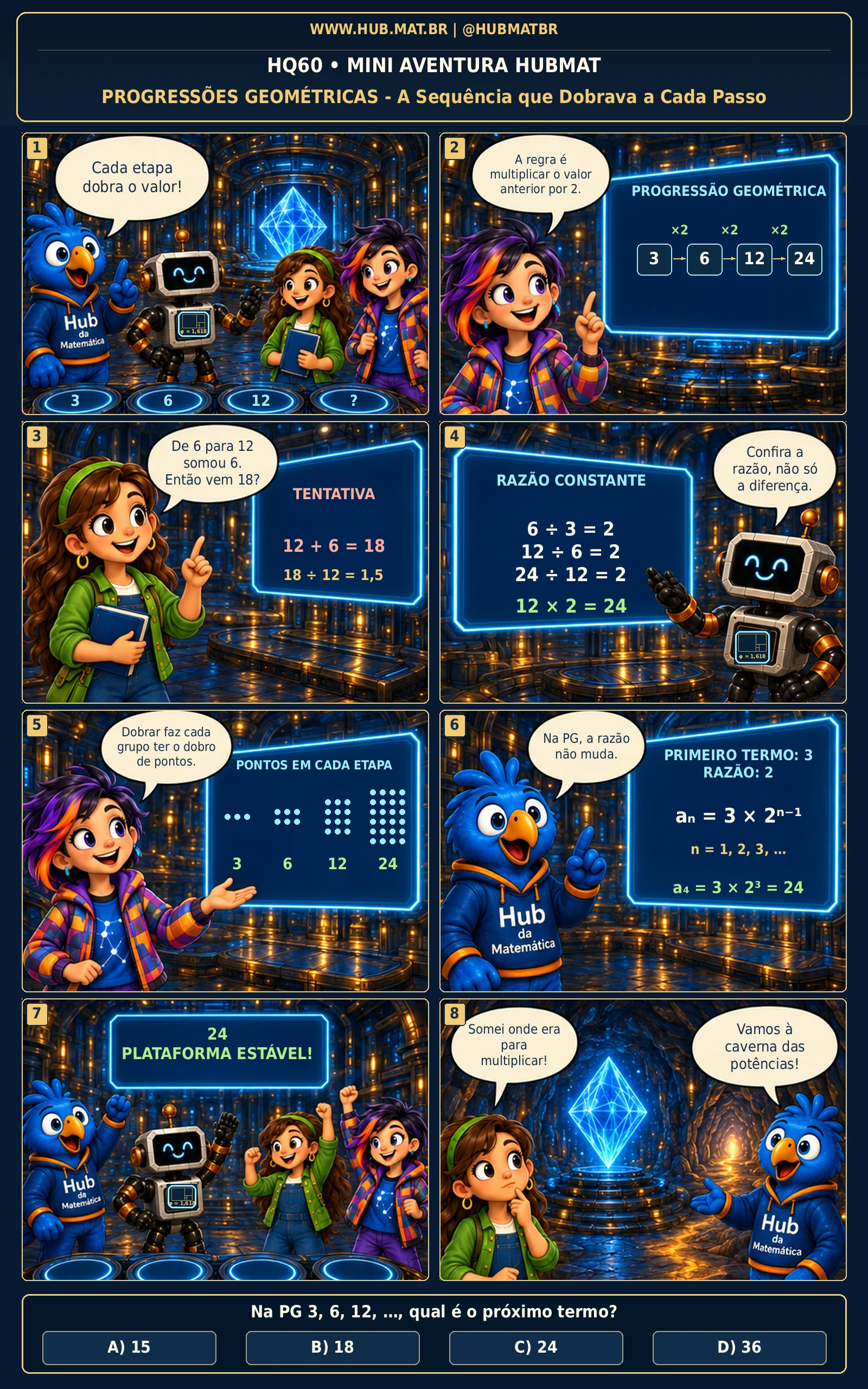 Mini Aventura 60 HUBMAT — Progressão Geométrica