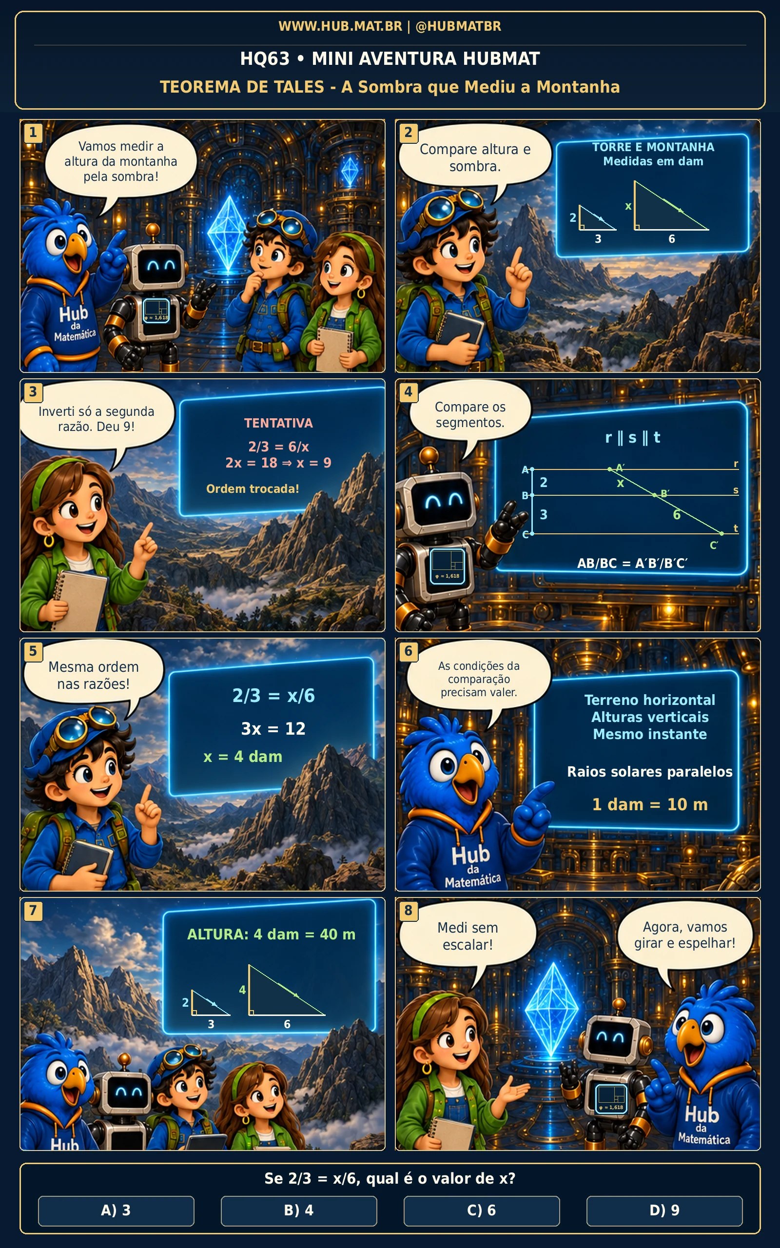 Mini Aventura 63 HUBMAT — Teorema de Tales