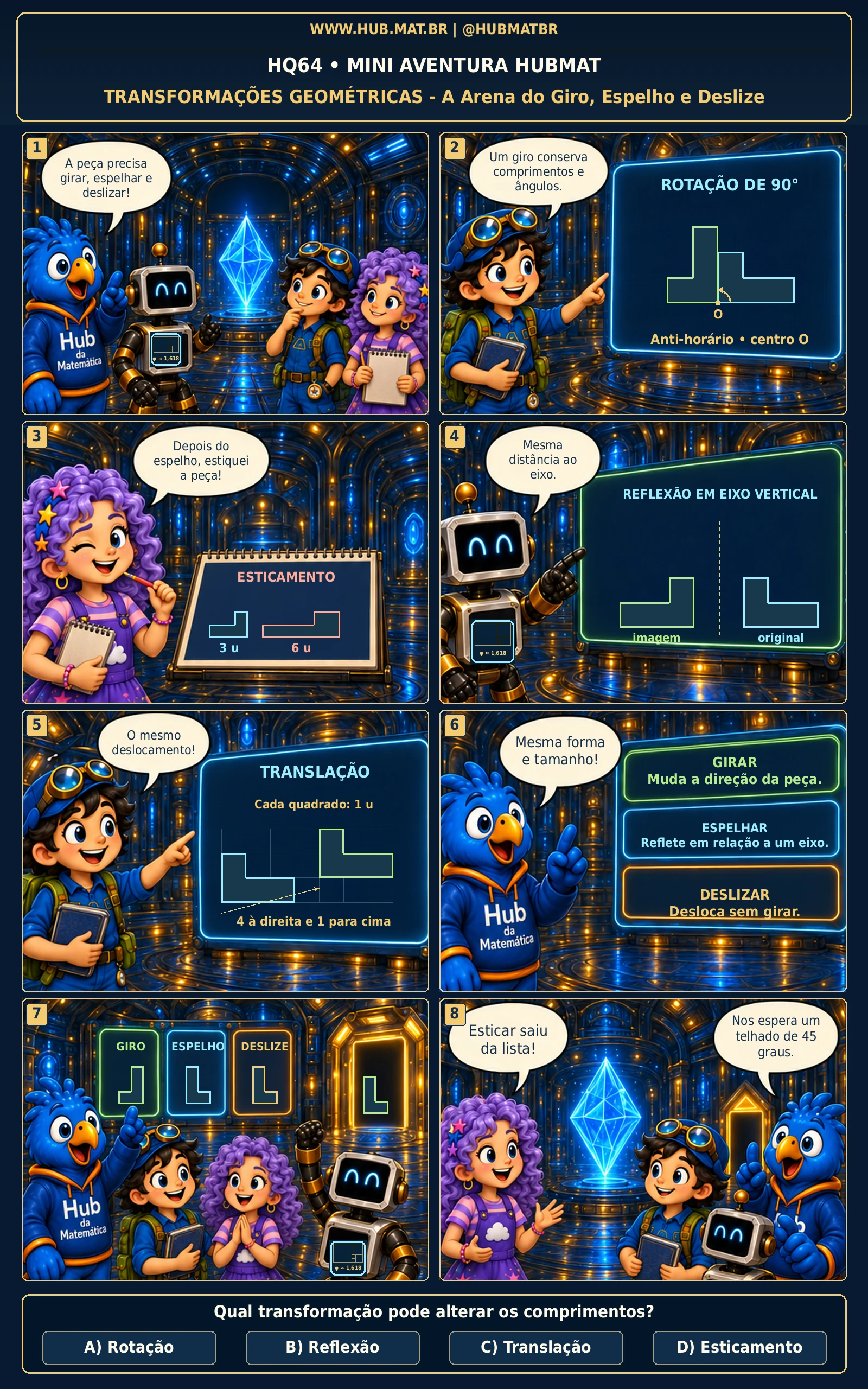 Mini Aventura 64 HUBMAT — Transformações Geométricas