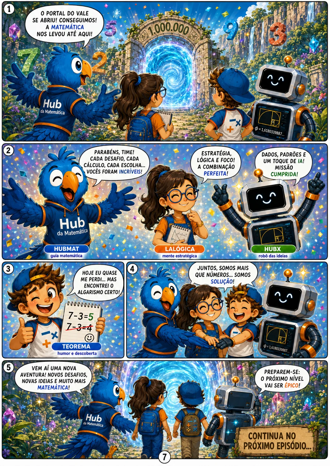 Segunda página da HQ de amostra