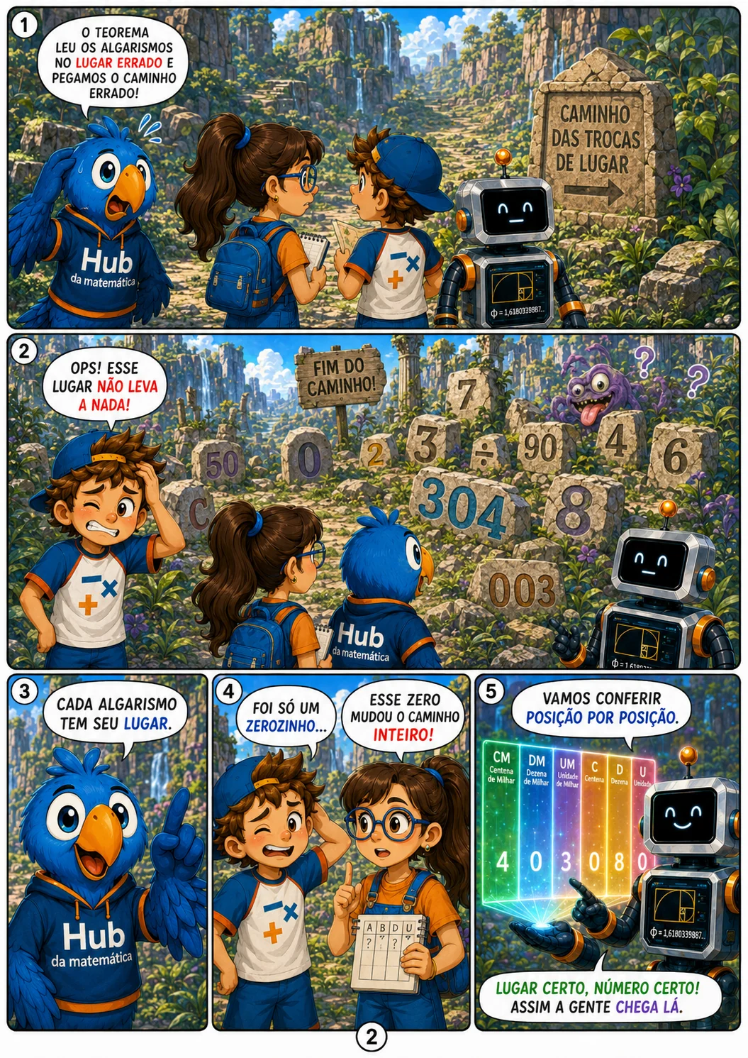 Terceira página da HQ de amostra