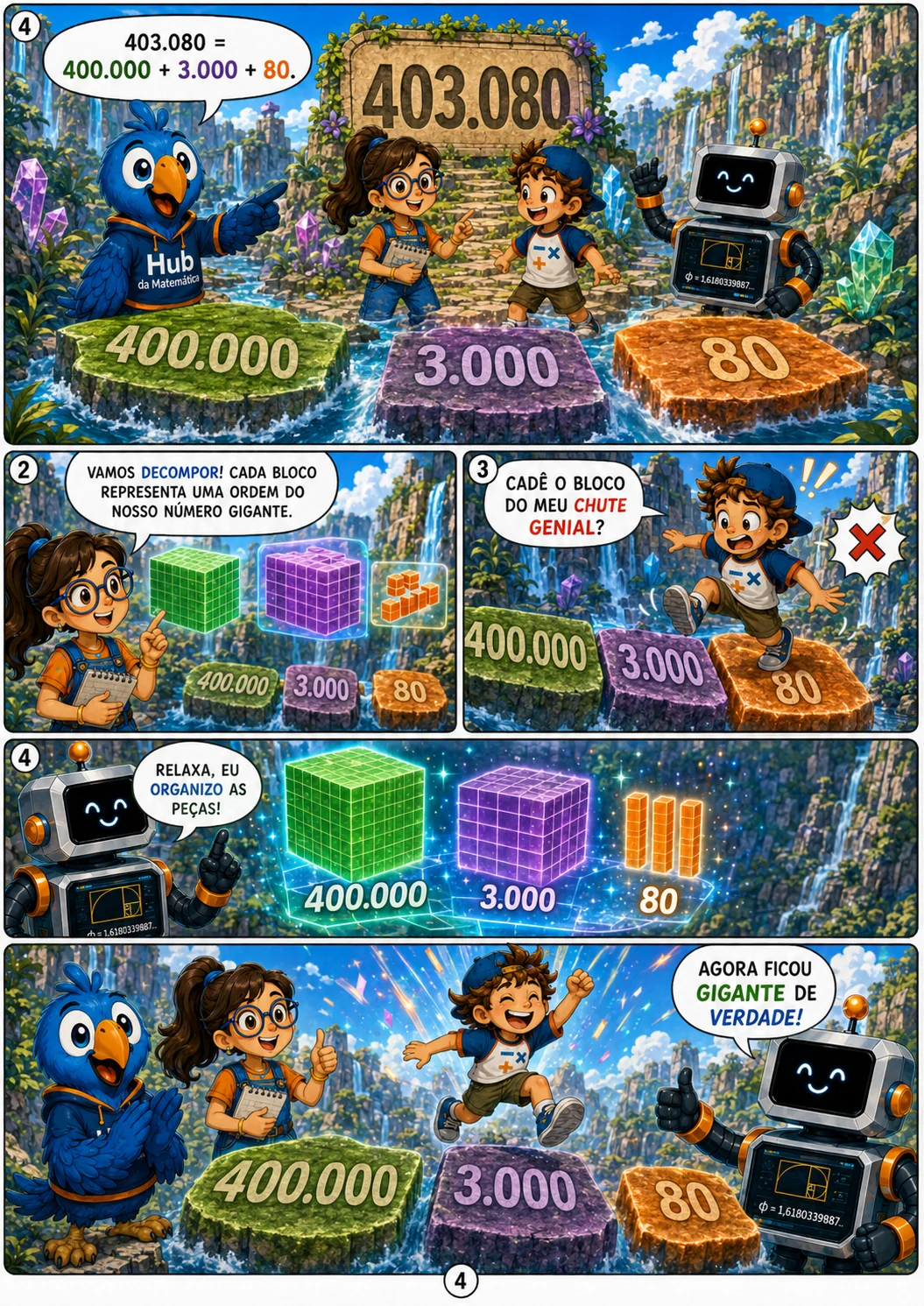 Quarta página da HQ de amostra